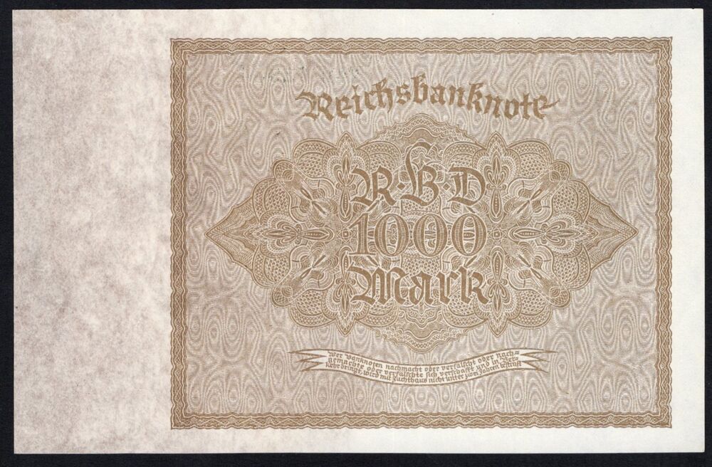 Germany - 1000 Mark 1922 - Pick # 82 - UNC-