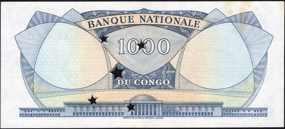 Congo Democratic Republic - 1000 Francs 1964 - Pick # 8a - AU