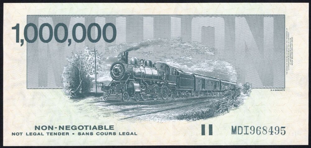 Canada - 1.000.000 Dollars Private Issue - Pick # NL - UNC