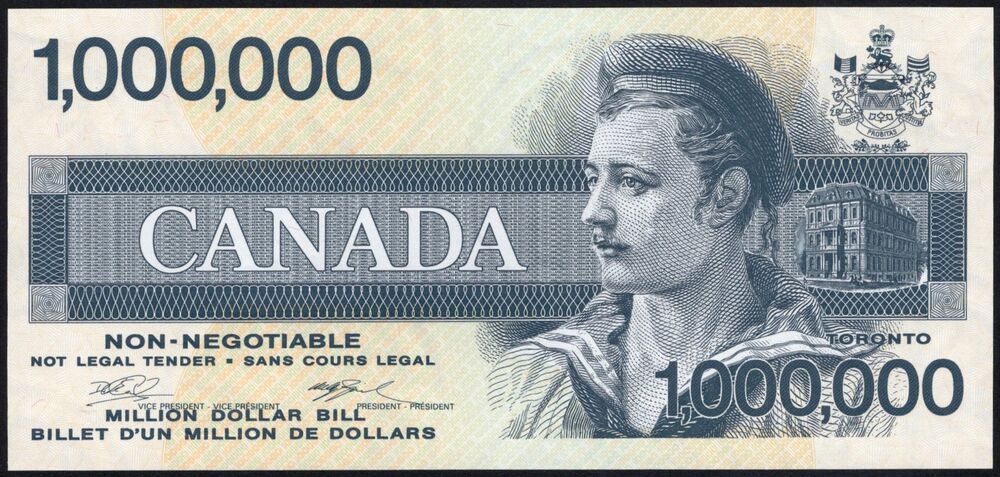 Canada - 1.000.000 Dollars Private Issue - Pick # NL - UNC