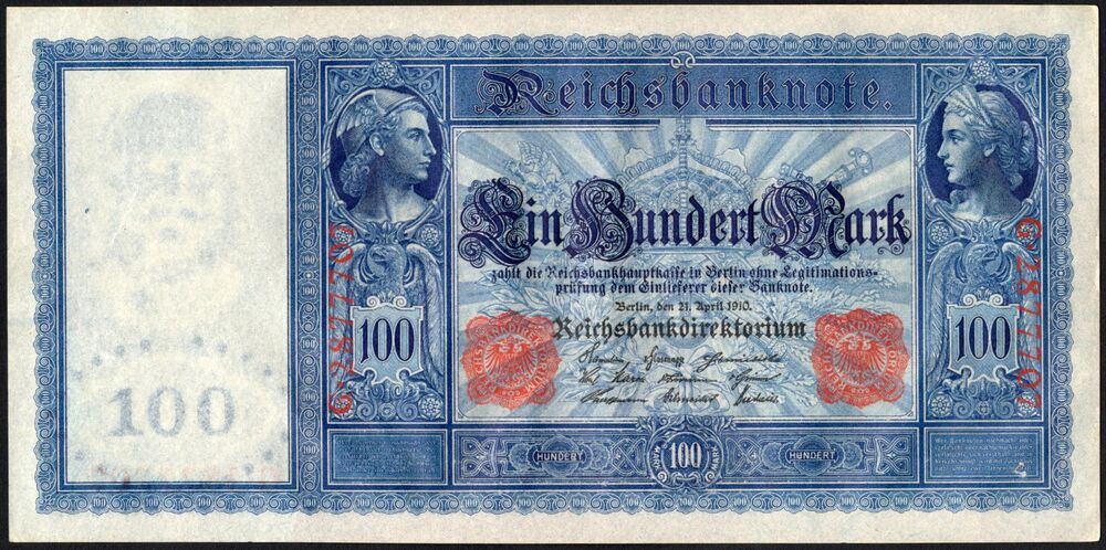 Germany - 100 Mark 1910 - Pick # 42 - AU