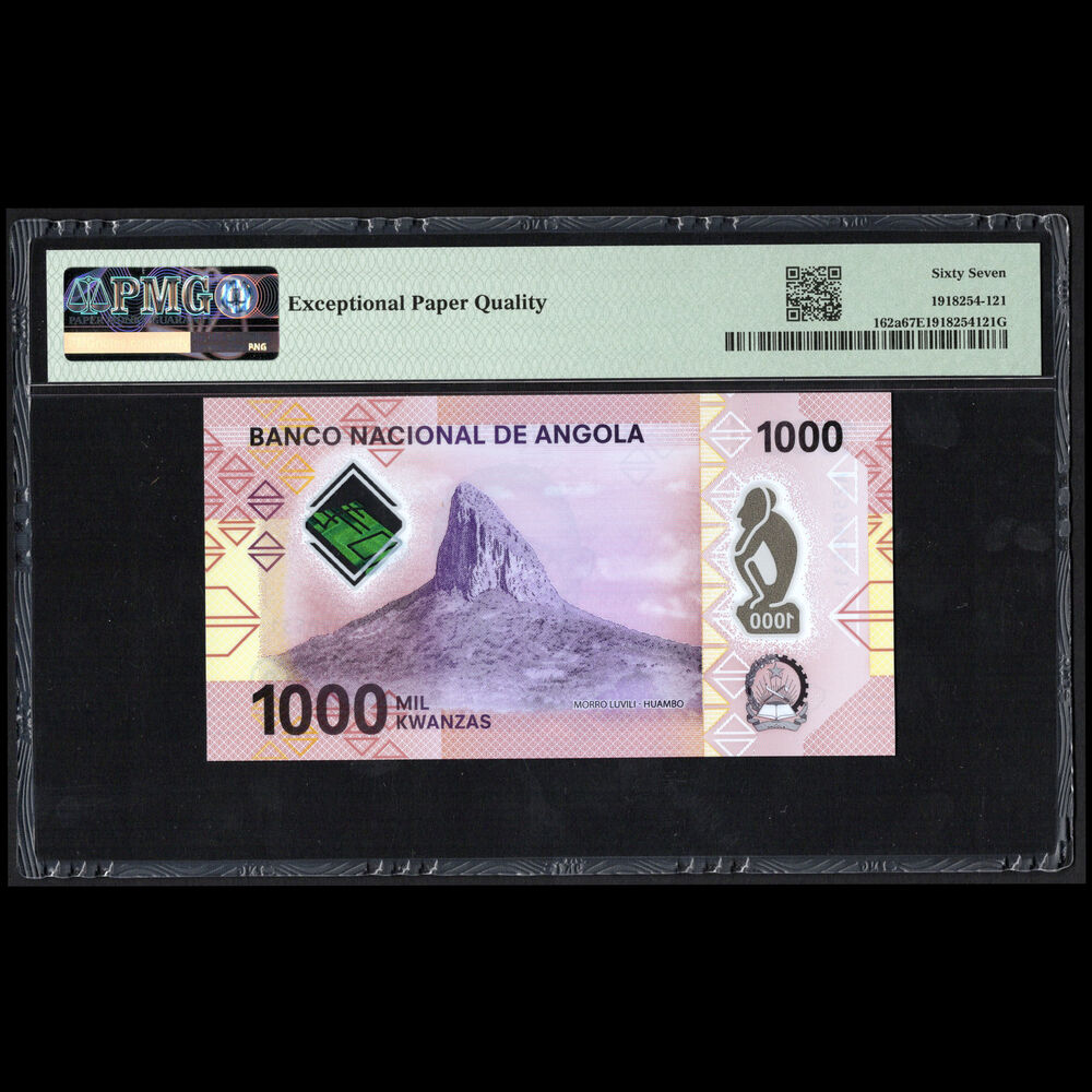 Angola - 1000 Kwanzas 2020 - Pick # 162a - PMG 67 EPQ