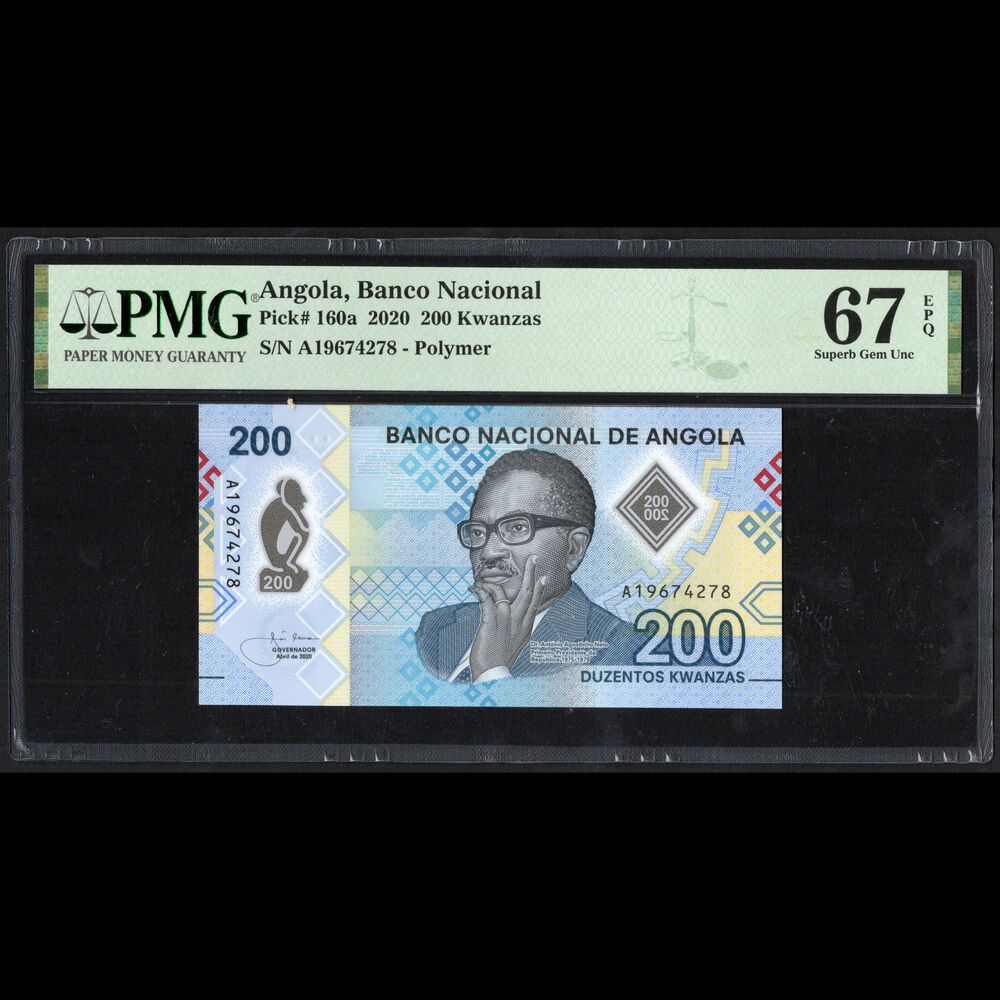 Angola - 200 Kwanzas 2020 - Pick # 160a - PMG 67 EPQ