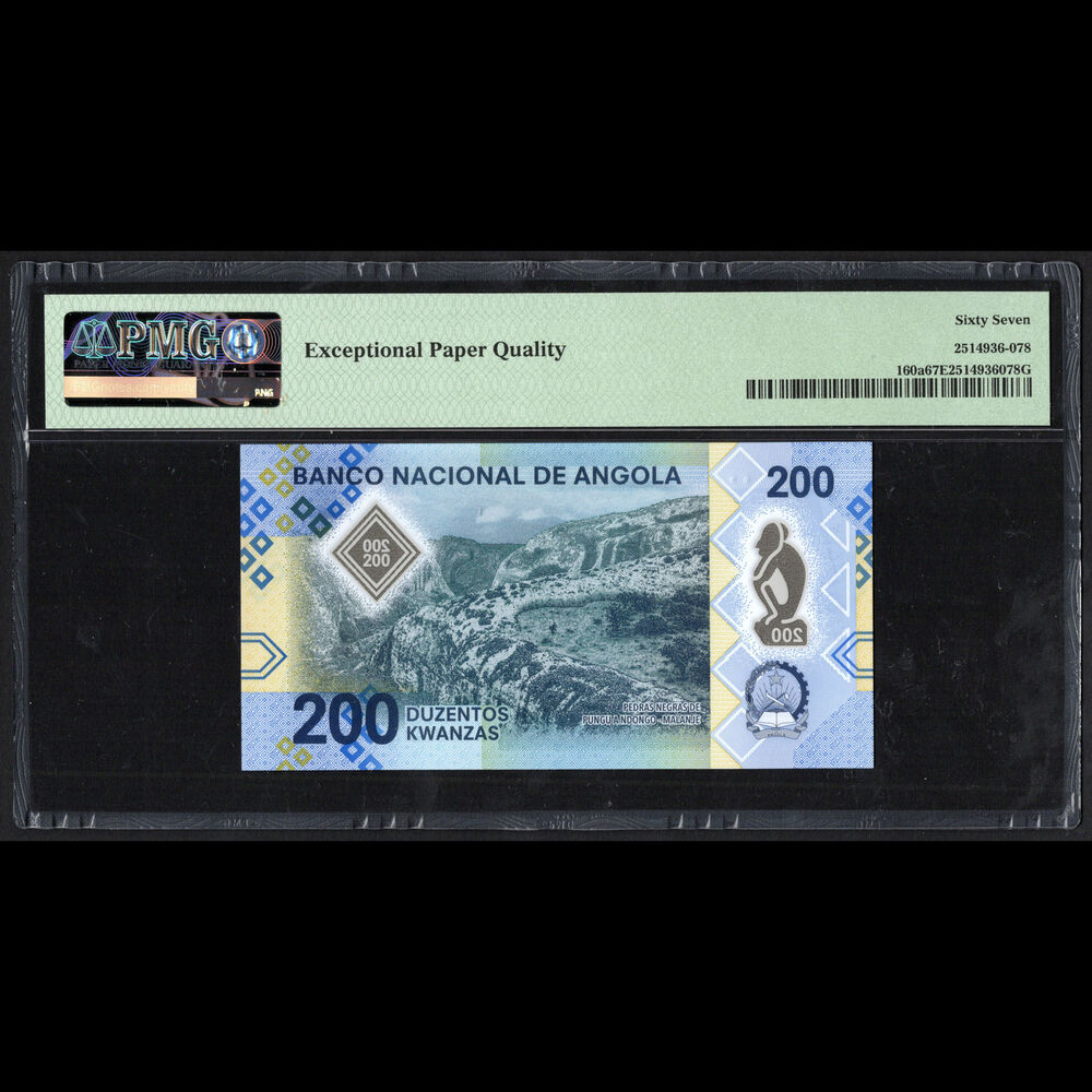 Angola - 200 Kwanzas 2020 - Pick # 160a - PMG 67 EPQ
