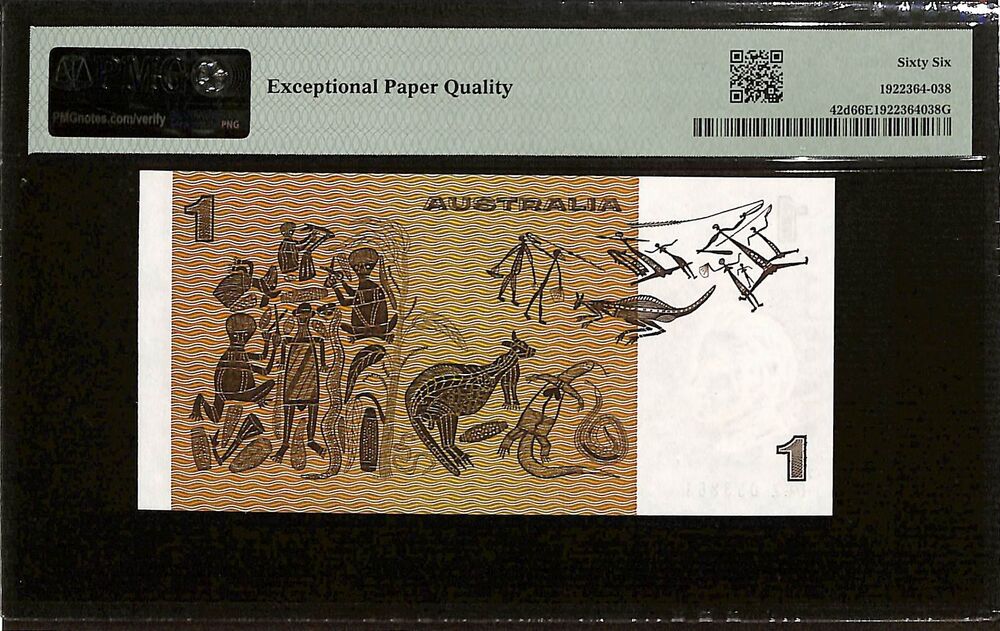Australia - 1 Dollar ND (1983) - Pick # 42d - PMG 66 EPQ