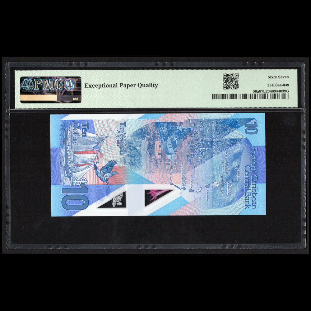 East Caribbean states - 10 Dollars 2019 - Pick # 56a - PMG 67 EPQ 