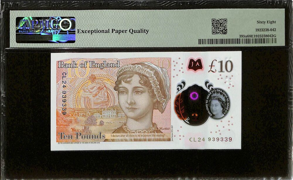 Great Britain - 10 Pounds 2016 - Pick # 395a - PMG 68 EPQ