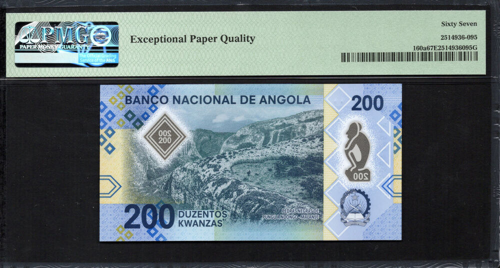Angola - 200 Kwanzas 2020 - Pick # 160a - PMG 67 EPQ