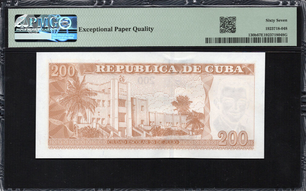 Cuba - 200 Pesos 2024 - Pick # 130h - PMG 67 EPQ