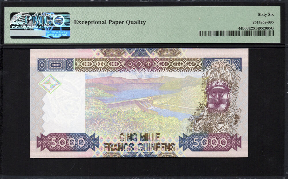 Guinea - 5000 Francs 2010 - Pick # 44b - COMMEMORATIVE - PMG 66 EPQ