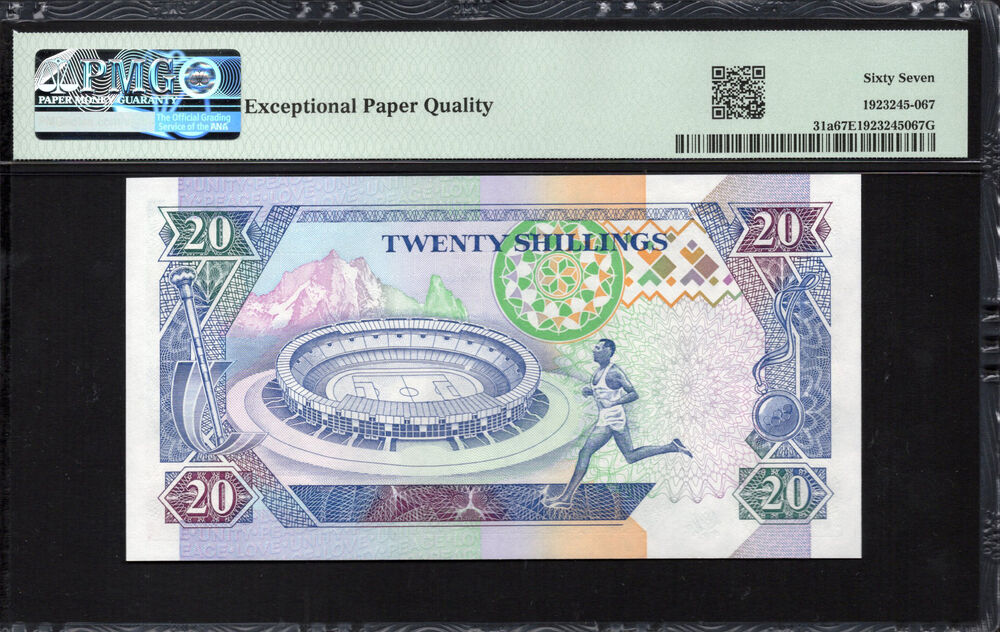 Kenya - 20 Shillings 1993 - Pick # 31a - PMG 67 EPQ
