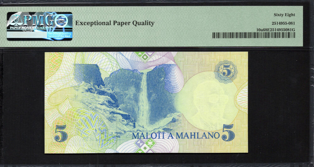 Lesotho - 5 Maloti 1989 - Pick # 10a - PMG 68 EPQ