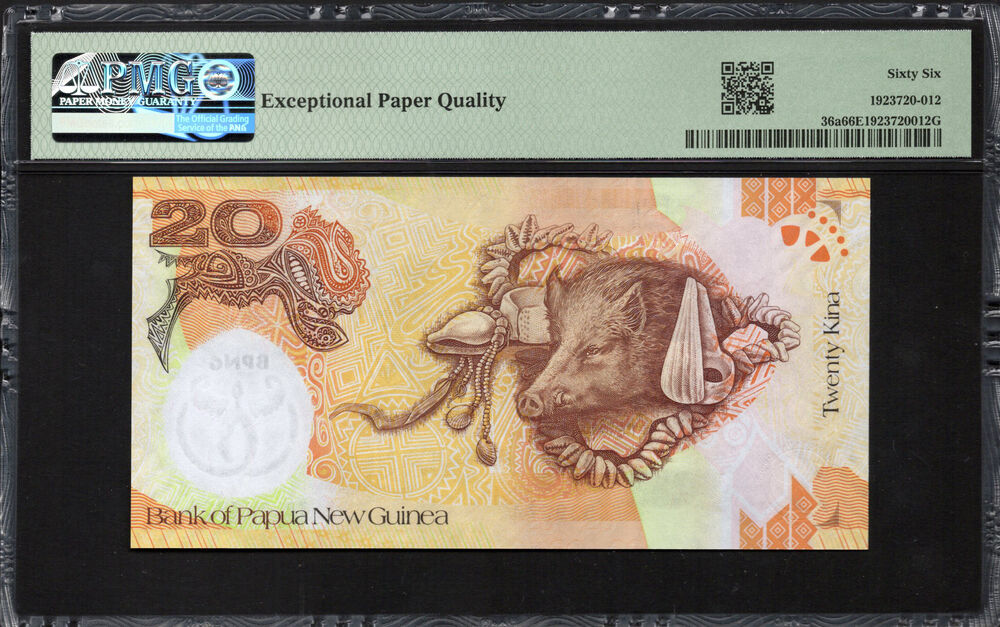 Papua New Guinea - 20 Kina 2008 - Pick # 36a - COMMEMORATIVE - PMG 66 EPQ
