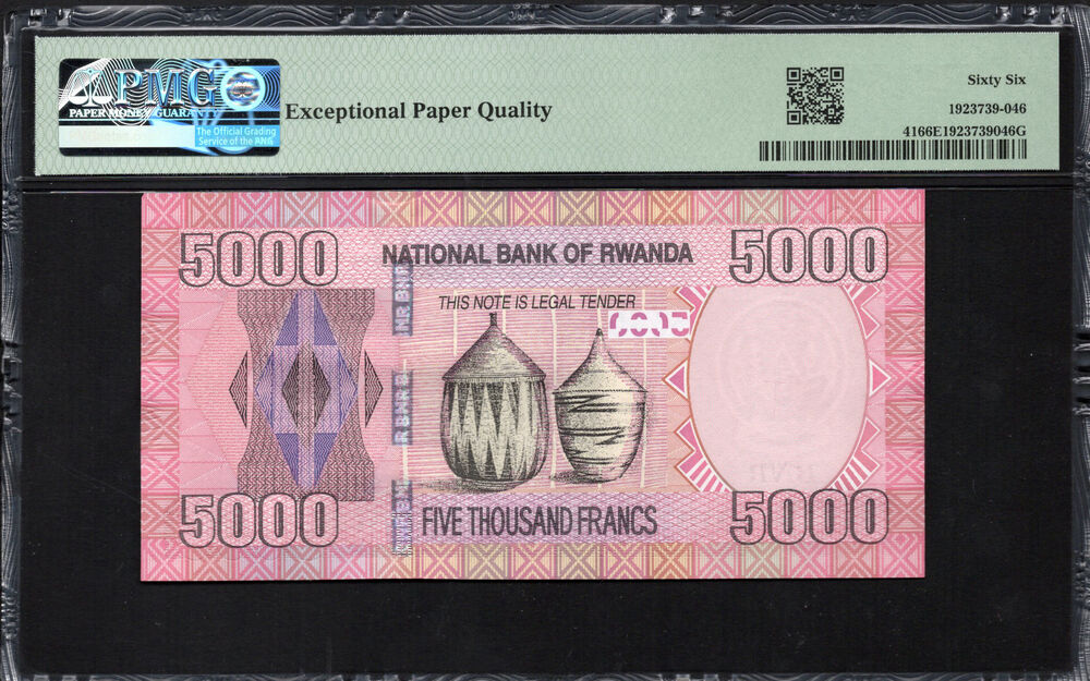 Rwanda - 5000 Francs 2014 - Pick # 41 - PMG 66 EPQ