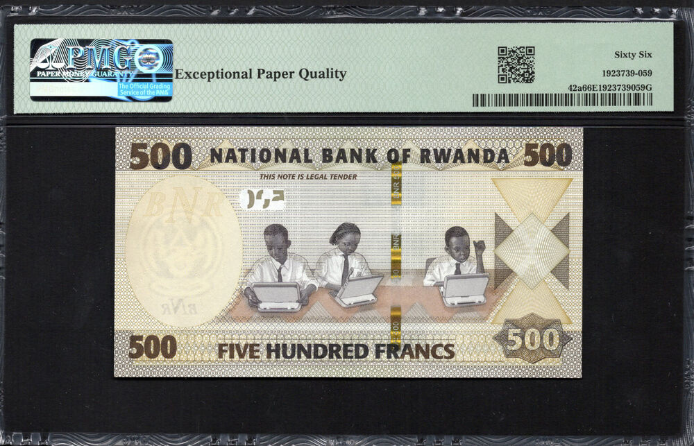 Rwanda - 500 Francs 2019 - Pick # 42a - PMG 66 EPQ