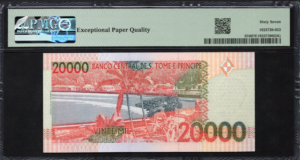 Saint Thomas And Prince - 20.000 Dobras 2010 - Pick # 67d - PMG 67 EPQ