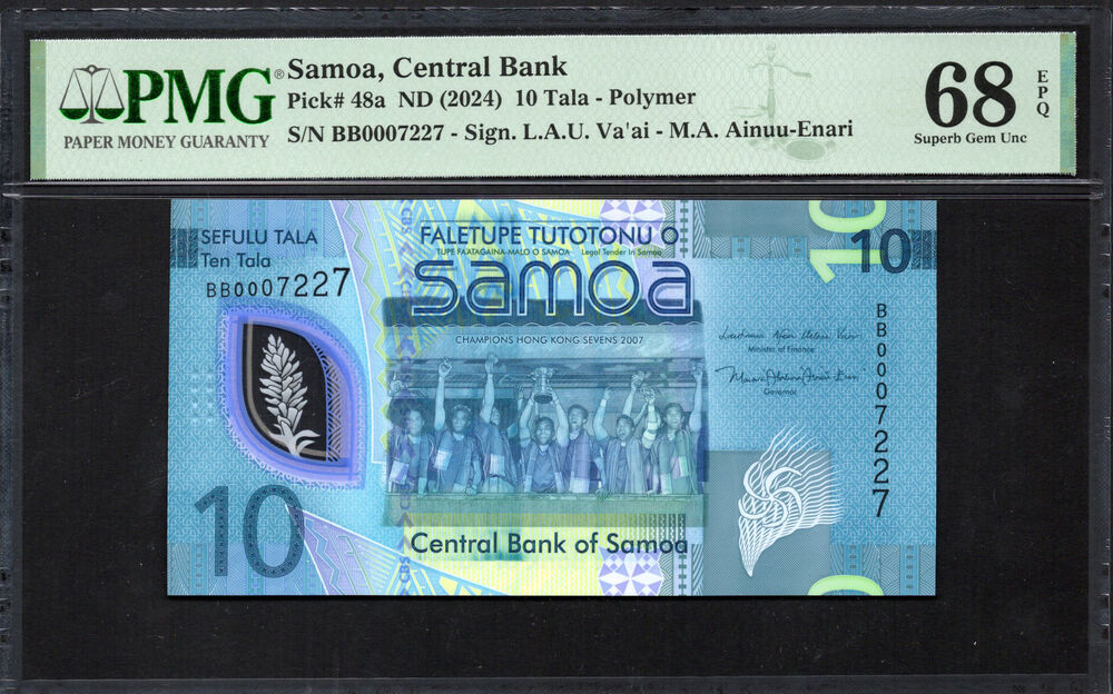 Samoa - 10 Tala ND (2024) - Pick # 48a - PMG 68 EPQ