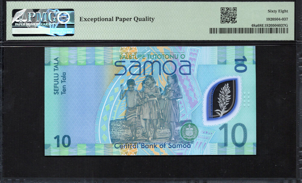 Samoa - 10 Tala ND (2024) - Pick # 48a - PMG 68 EPQ
