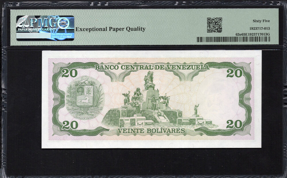 Venezuela - 20 Bolivares 1995 - Pick # 63e - PMG 65 EPQ