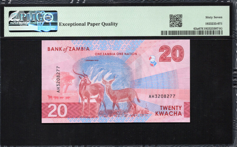 Zambia - 20 Kwacha 2024 - Pick # 63a - PMG 67 EPQ