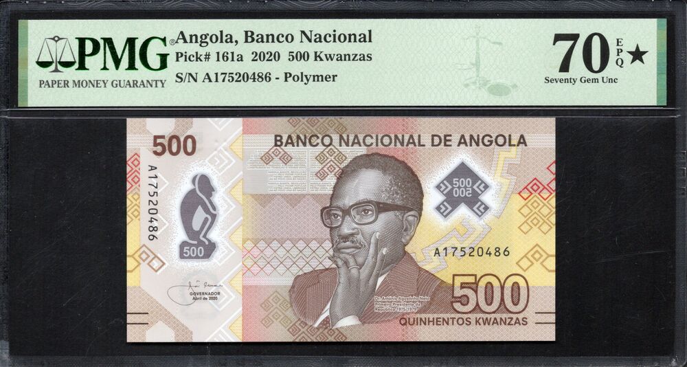 Angola - 500 Kwanzas 2020 - Pick# 161a - PMG 70 EPQ
