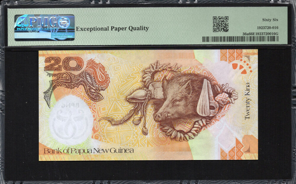 Papua New Guinea - 20 Kina 2008 - Pick # 36a - PMG 66 EPQ