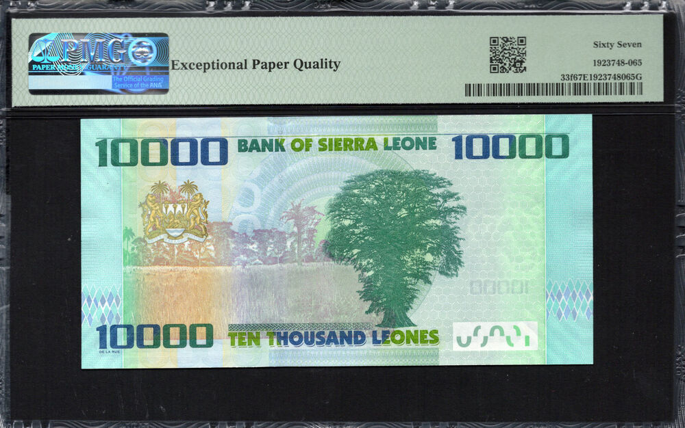 Sierra Leone - 10.000 Leones 2021 - Pick # 33f - PMG 67 EPQ