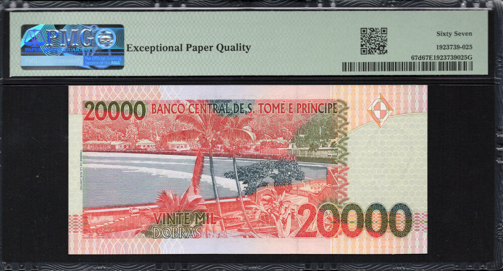 Sao Tome and Principe - 20.000 Dobras 2010 - Pick # 67d - PMG 67 EPQ