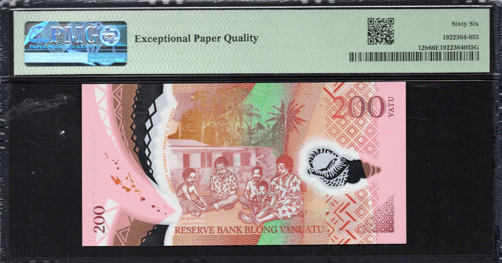 Vanuatu - 200 Vatu 2020 - Pick # 12b - PMG 66 EPQ