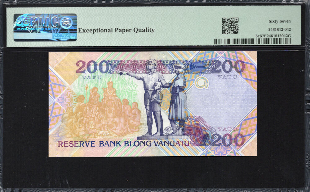 Vanuatu - 200 Vatu 1995 - Pick # 8c - PMG 67 EPQ