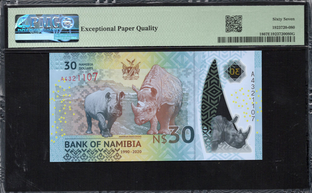 Namibia - 30 Namibia Dollars 2020 - Pick # 18 - PMG 67 EPQ