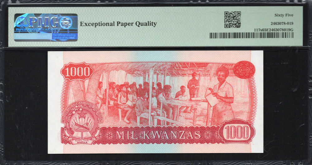 Angola - 1.000 Kwanzas 1979 - Pick # 117s - PMG 65 EPQ
