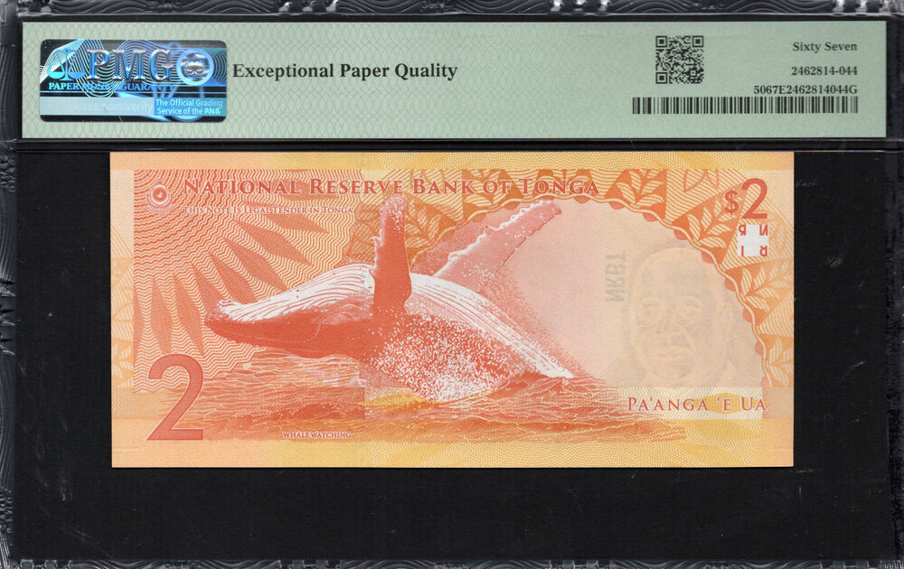 Tonga - 2 Pa'anga 2023 - Pick # 50 - PMG 67 EPQ
