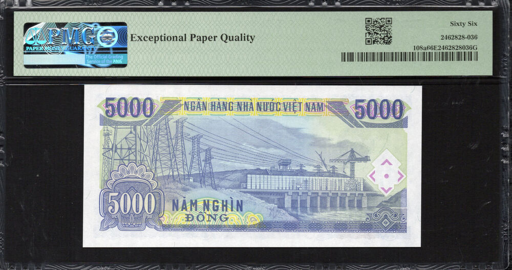 Vietnam - 5.000 Dong 1991 - Pick # 108a - PMG 66 EPQ