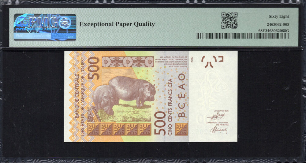 Burkina Faso - 500 Francs 2025 - Pick # Unlisted - PMG 68 EPQ