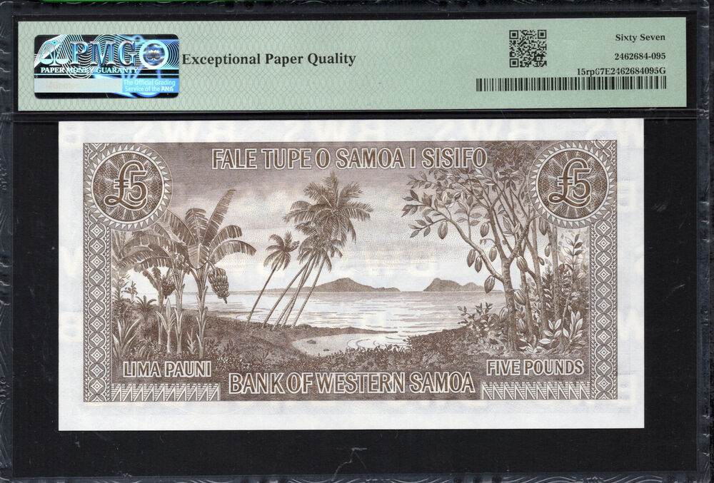 Western Samoa - 5 Pounds 2020 - Pick # 15rp - PMG 67 EPQ