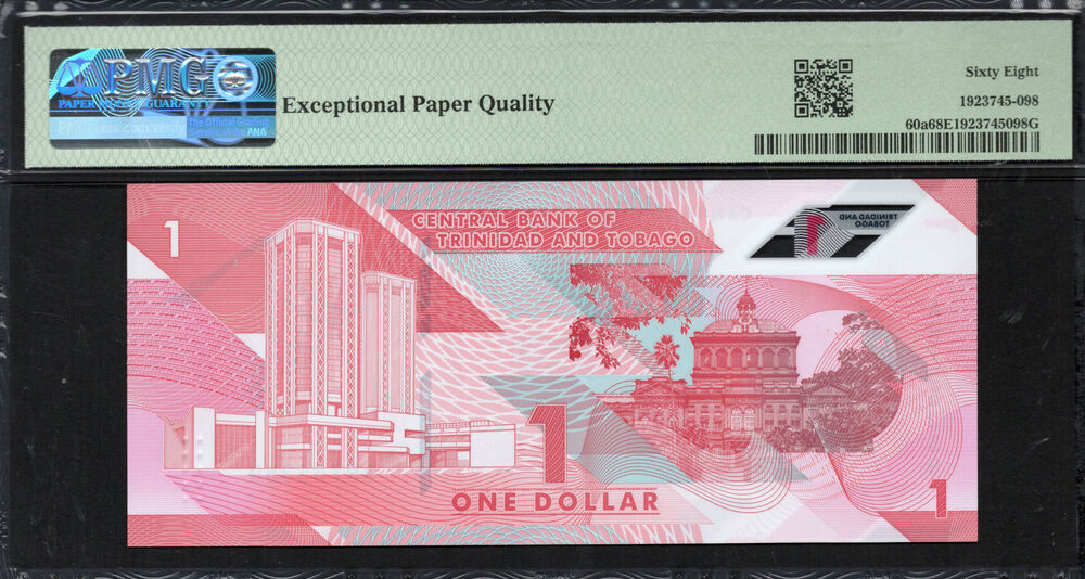 Trinidad & Tobago - 1 Dollar 2020 - Pick # 60a - PMG 68 EPQ