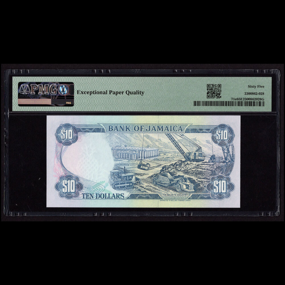 Jamaica - 10 Dollars 1994 - Pick # 71e - PMG 65 EPQ