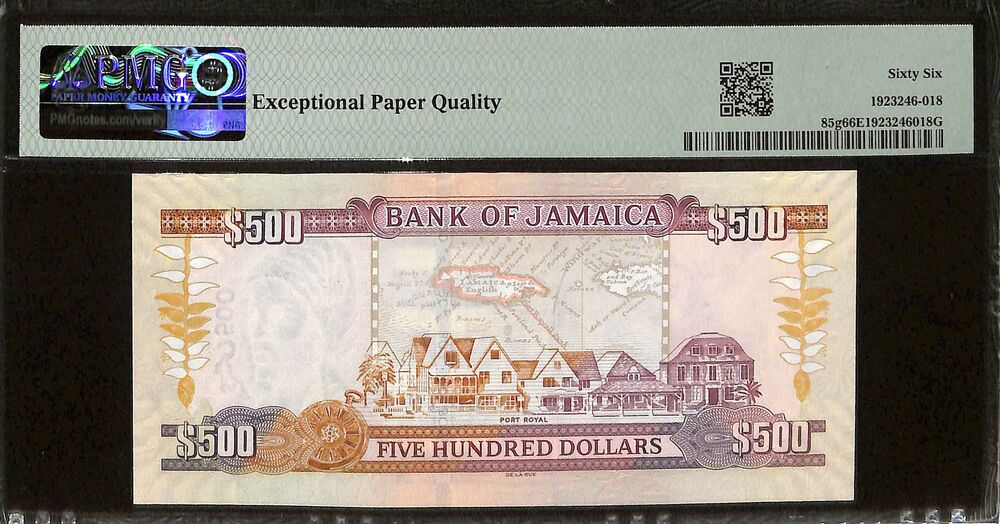 Jamaica - 500 Dollars 2009 - Pick # 85g - PMG 66 EPQ