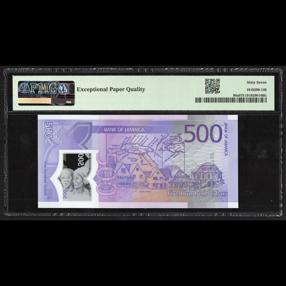Jamaica - 500 Dollars 2022 - Pick # 98a - COMMEMORATIVE - PMG 67 EPQ 