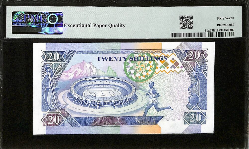 Kenya - 20 Shillings 1993 - Pick # 31a - PMG 67 EPQ