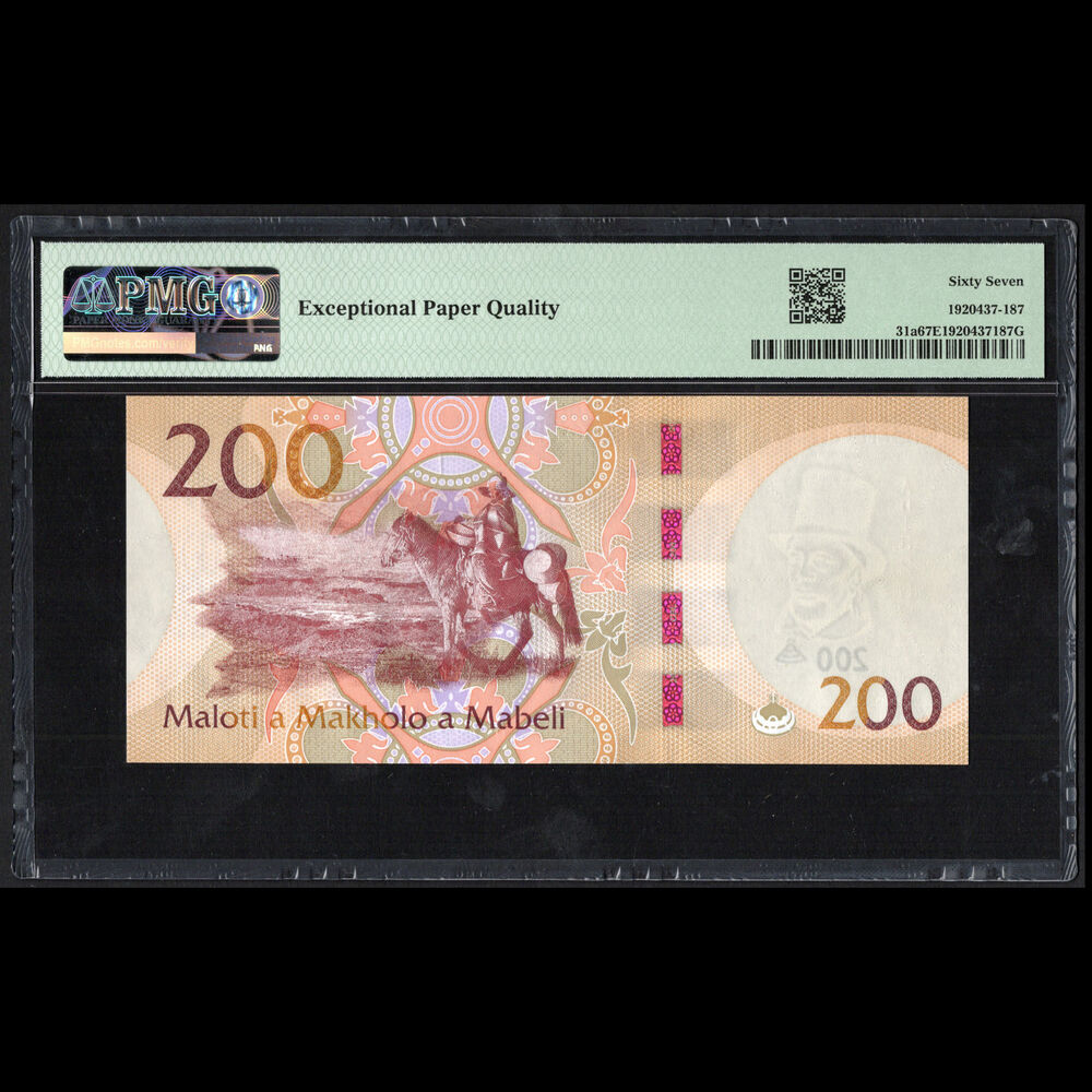 Lesotho - 200 Maloti 2023 - Pick # 31a - COMMEMORATIVE - PMG 67 EPQ