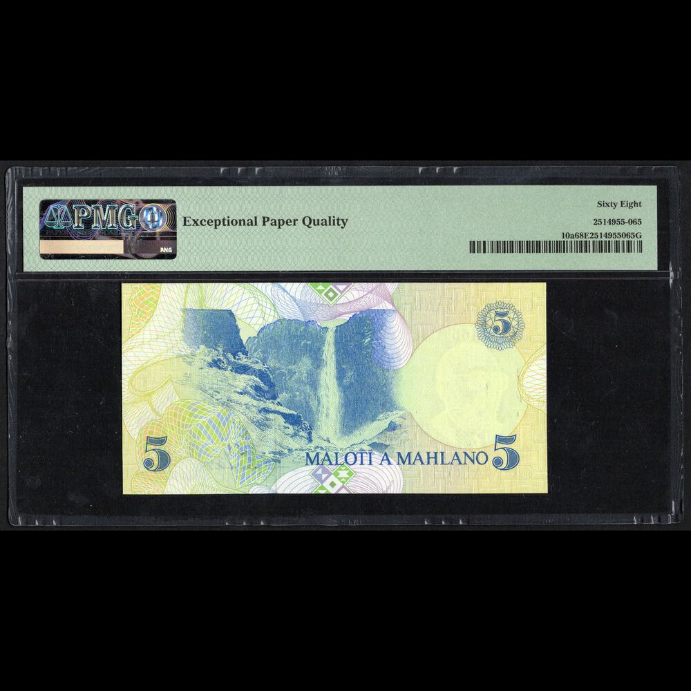 Lesotho - 5 Maloti 1989 - Pick # 10a - PMG 68 EPQ