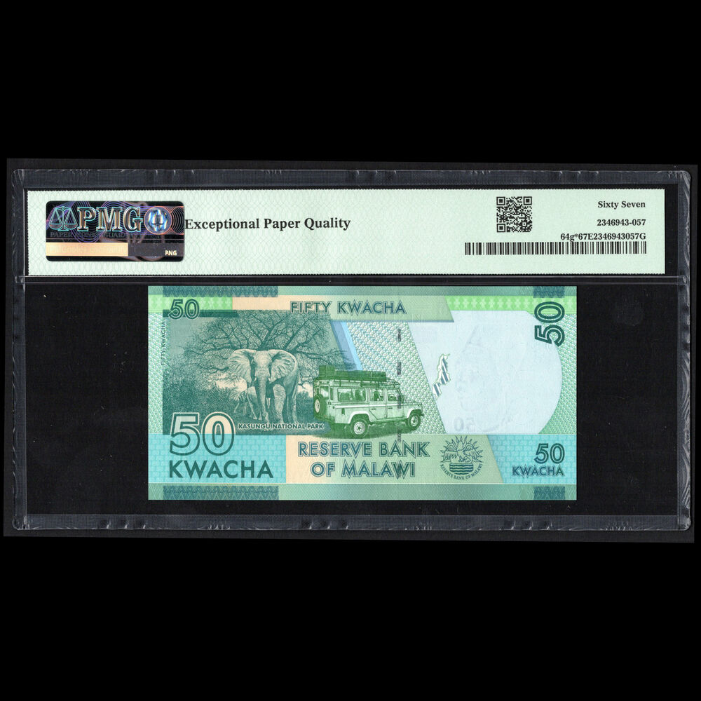 Malawi - 50 Kwacha 2020 - Pick # 64g - REPLACEMENT - PMG 67 EPQ