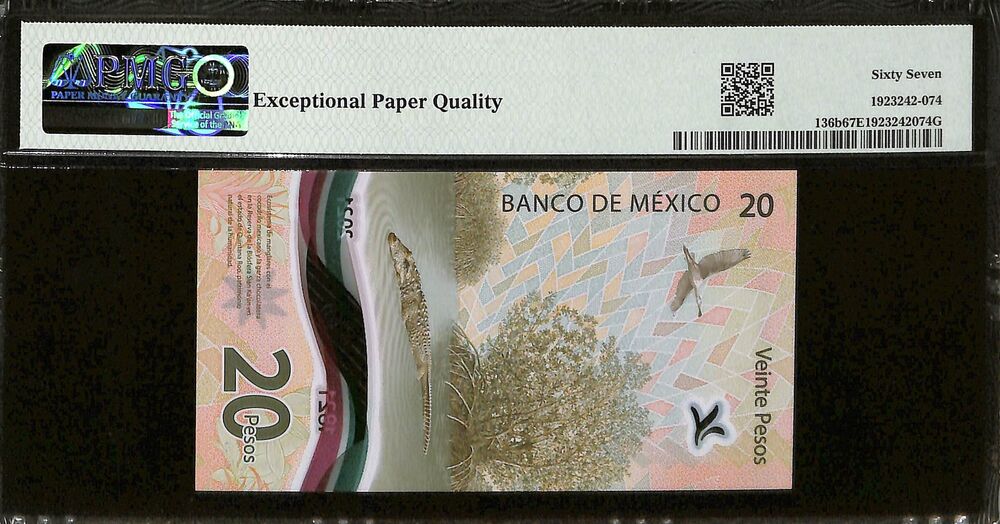 Mexico - 20 Pesos 2022 - Pick # 136b - COMMEMORATIVE - PMG 67 EPQ