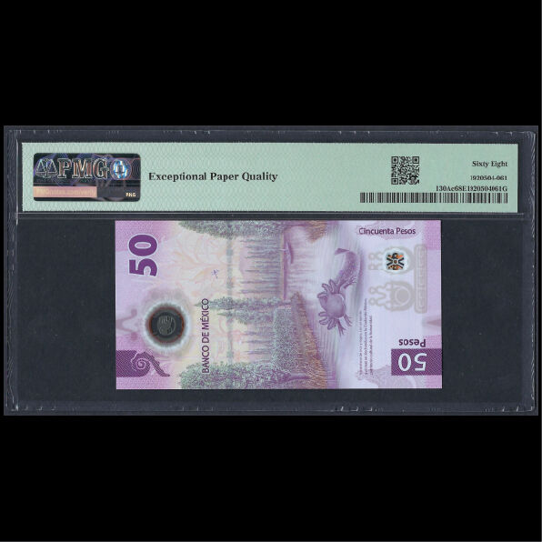 Mexico - 50 Pesos 2023 - Pick # 130Ac -COMMEORATIVE -  PMG 68 EPQ