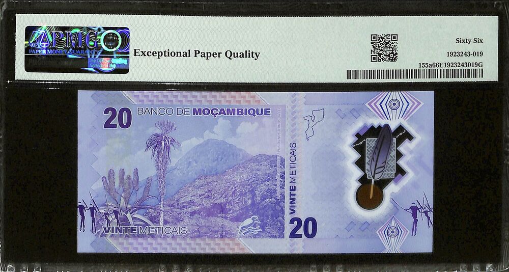 Mozambique - 20 Meticais 2024 - Pick # 155a - PMG 66 EPQ