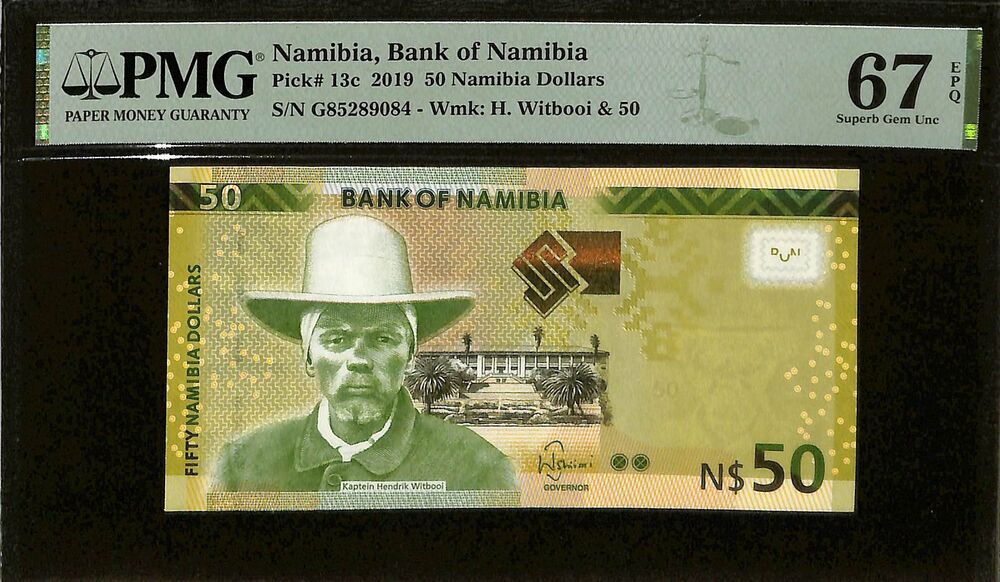 Namibia - 50 Namibia dollars 2019 - Pick # 13c - PMG 67 EPQ