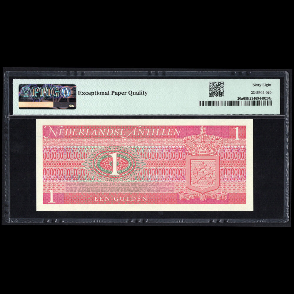 Netherlands Antilles - 1 Gulden 1970 - Pick # 20a - PMG 68 EPQ