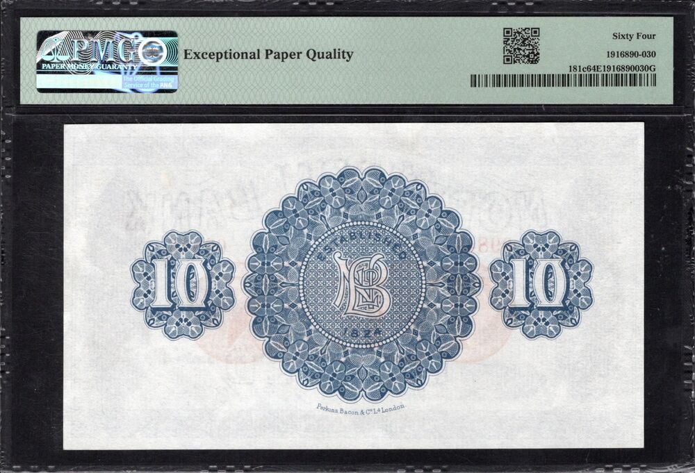 Nothern Ireland - 10 Pounds NR77-78-80 - Pick # 181c - PMG 64 EPQ